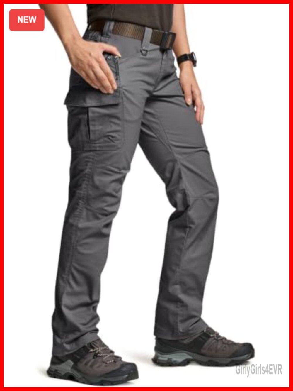 Flex Stretch Tactical Cargo Work Pants Water Resistant Ripstop Outdoor Hiking